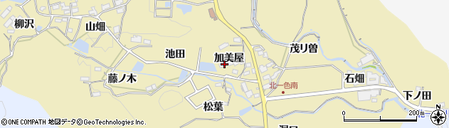 愛知県豊田市北一色町加美屋10周辺の地図