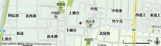 愛知県あま市蜂須賀（上郷合）周辺の地図