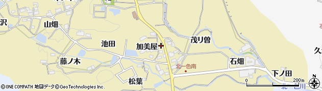 愛知県豊田市北一色町加美屋周辺の地図