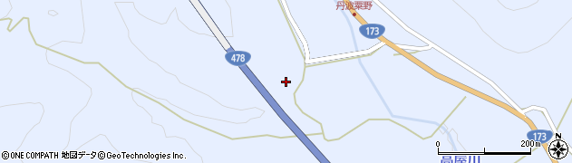 京都府船井郡京丹波町粟野呑ケ坪周辺の地図
