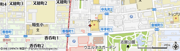 愛知県名古屋市北区平手町1丁目周辺の地図