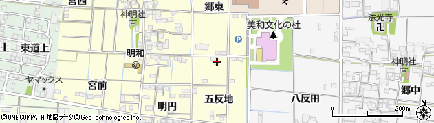 愛知県あま市中橋五反地28周辺の地図
