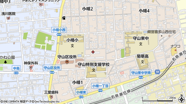 〒463-0011 愛知県名古屋市守山区小幡の地図
