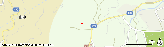 愛知県豊田市東萩平町北垣内周辺の地図