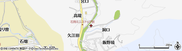 愛知県豊田市石飛町周辺の地図