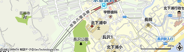 横須賀市立北下浦中学校周辺の地図