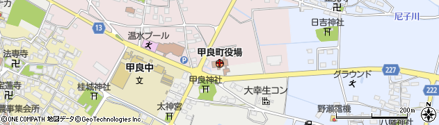 甲良町役場　産業課周辺の地図