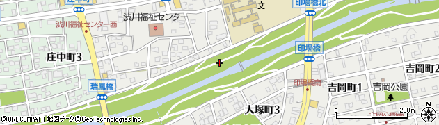 矢田川周辺の地図