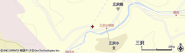 奥出雲町　三沢公民館周辺の地図