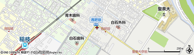 滋賀中央信用金庫稲枝支店周辺の地図