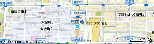 庄内通駅周辺の地図