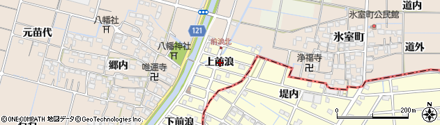 愛知県稲沢市平和町上前浪周辺の地図