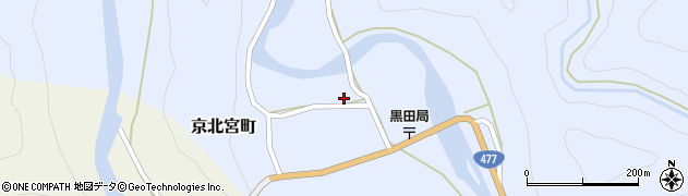 京都府京都市右京区京北宮町（宮野）周辺の地図