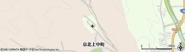 京都府京都市右京区京北上弓削町小穂谷周辺の地図