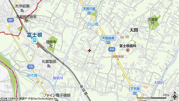 〒419-0205 静岡県富士市天間の地図