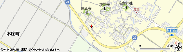 滋賀県彦根市彦富町1380周辺の地図