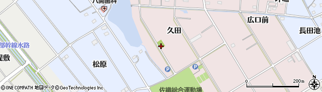 愛知県愛西市鷹場町（柳枯草場）周辺の地図