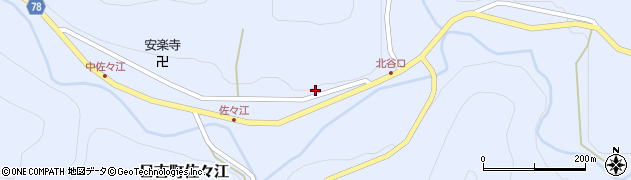 京都府南丹市日吉町佐々江宮ノ前周辺の地図