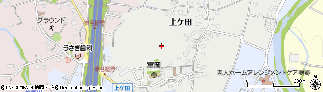 静岡県裾野市上ケ田周辺の地図