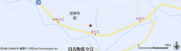 京都府南丹市日吉町佐々江（大石）周辺の地図