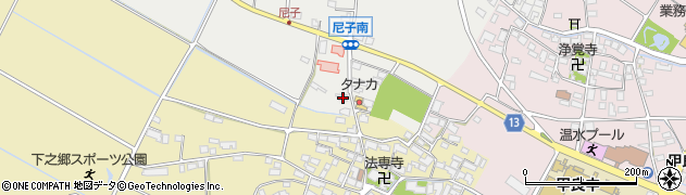 滋賀県犬上郡甲良町尼子2013周辺の地図