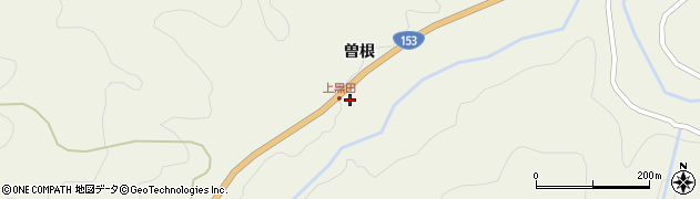 愛知県豊田市黒田町曽根周辺の地図