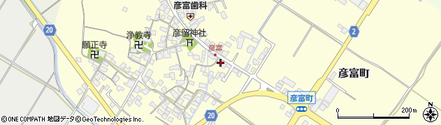 滋賀県彦根市彦富町1264周辺の地図
