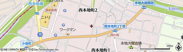 愛知県瀬戸市西本地町周辺の地図
