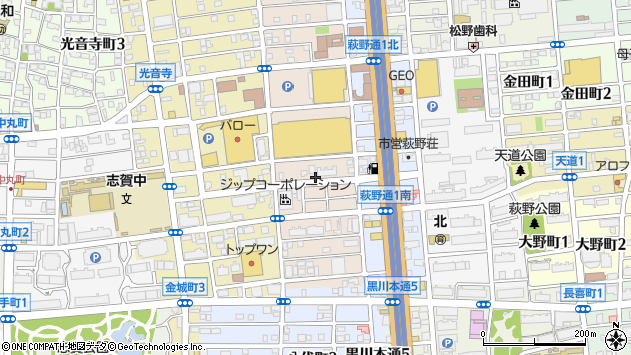 〒462-0041 愛知県名古屋市北区浪打町の地図