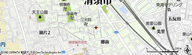 愛知県清須市寺野元町周辺の地図