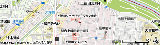 愛知県名古屋市北区上飯田北町3丁目周辺の地図