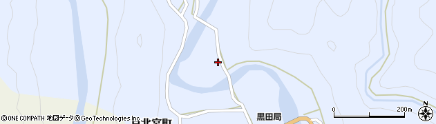 京都府京都市右京区京北宮町（黒野）周辺の地図
