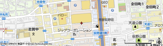ペットコート　名古屋城北店周辺の地図