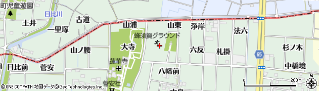 愛知県あま市蜂須賀（山東）周辺の地図