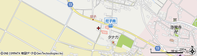滋賀県犬上郡甲良町尼子3240周辺の地図