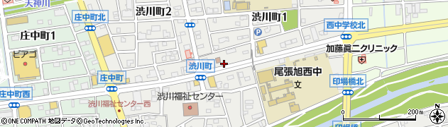 愛知県尾張旭市渋川町周辺の地図
