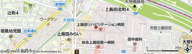 愛知県名古屋市北区上飯田北町3丁目58周辺の地図