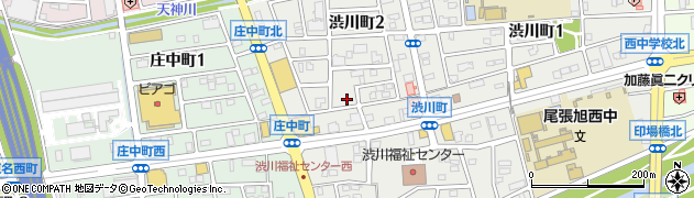 愛知県尾張旭市渋川町2丁目12周辺の地図