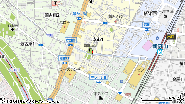 〒463-0079 愛知県名古屋市守山区幸心の地図
