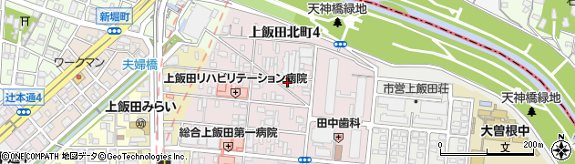 愛知県名古屋市北区上飯田北町3丁目37周辺の地図