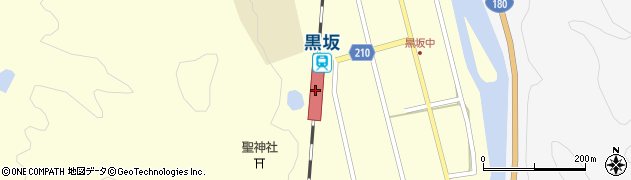 黒坂駅周辺の地図