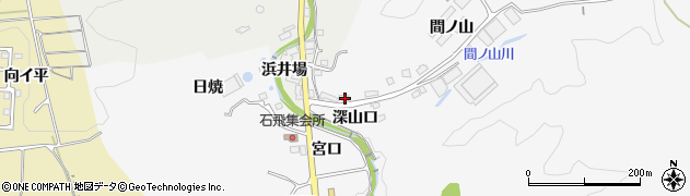 愛知県豊田市石飛町深山口125周辺の地図