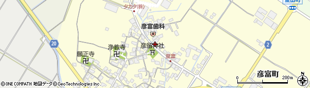 滋賀県彦根市彦富町1765周辺の地図