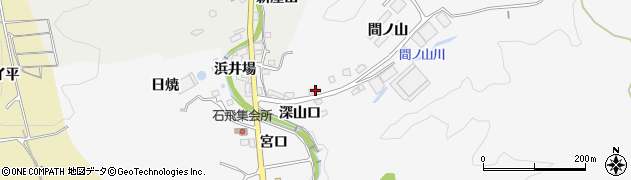 愛知県豊田市石飛町深山口133周辺の地図