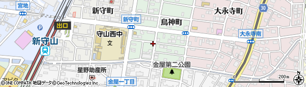 愛知県名古屋市守山区鳥神町周辺の地図