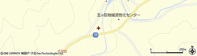 京都府南丹市日吉町四ツ谷（下河原）周辺の地図