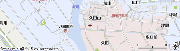 愛知県愛西市鷹場町久田山68周辺の地図