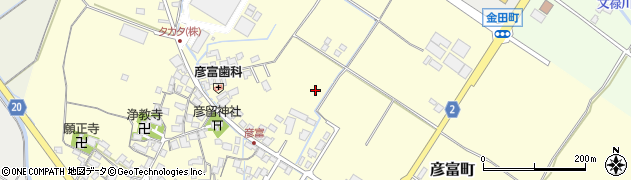 滋賀県彦根市彦富町周辺の地図