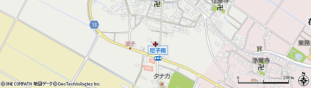 滋賀県犬上郡甲良町尼子1959周辺の地図