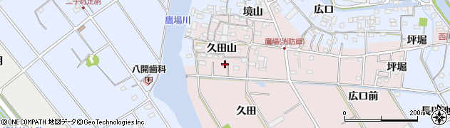 愛知県愛西市鷹場町久田山59周辺の地図